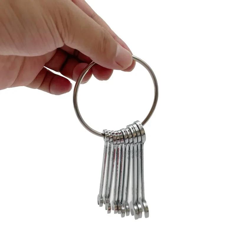 10 buc set chei cheie mini cheie cheie cheie antiexplozie de buzunar britanic/metric chei