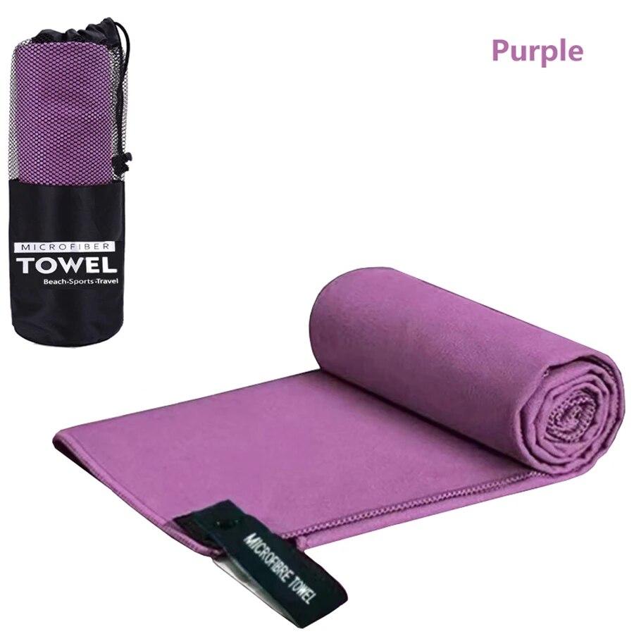 

Quick-Dry Sports Towel 40X80/76X152CM Microfiber Running Yoga Gym Fitness Basketball Outdoor Camping Hiking Beach Towels 40X80CM фиолетовый