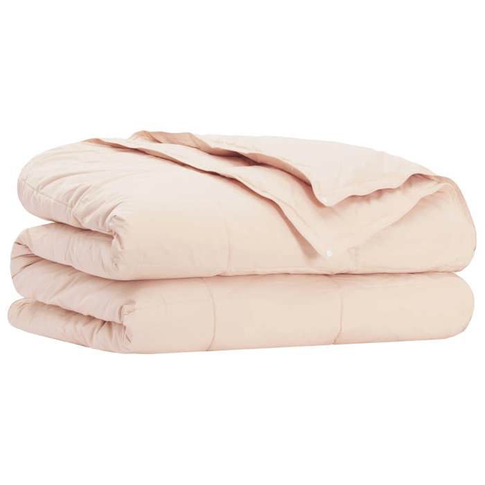 Maison Exclusive - Ensemble de Duvet Beige 137 x 200 cm Coton, Kapok, Polyester