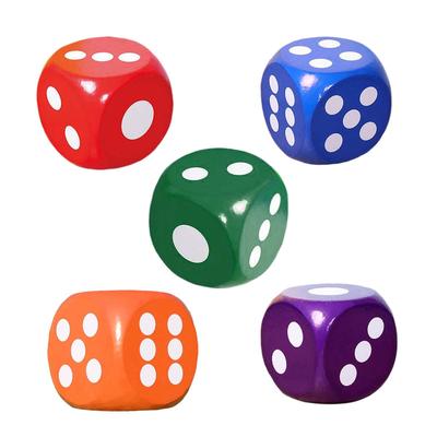 Dados de Espuma Suave de 20 cm Juguetes de Aprendizaje Temprano Dados de Juego para Recuerdos de Fiesta Carnaval Material Escolar