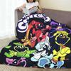 CATNAP DOGDAY Cartoon Smiling Critters Blankets Coral Fleece Plush Print Lightweight Throw Blankets for Bedding Plush Thin Quilt