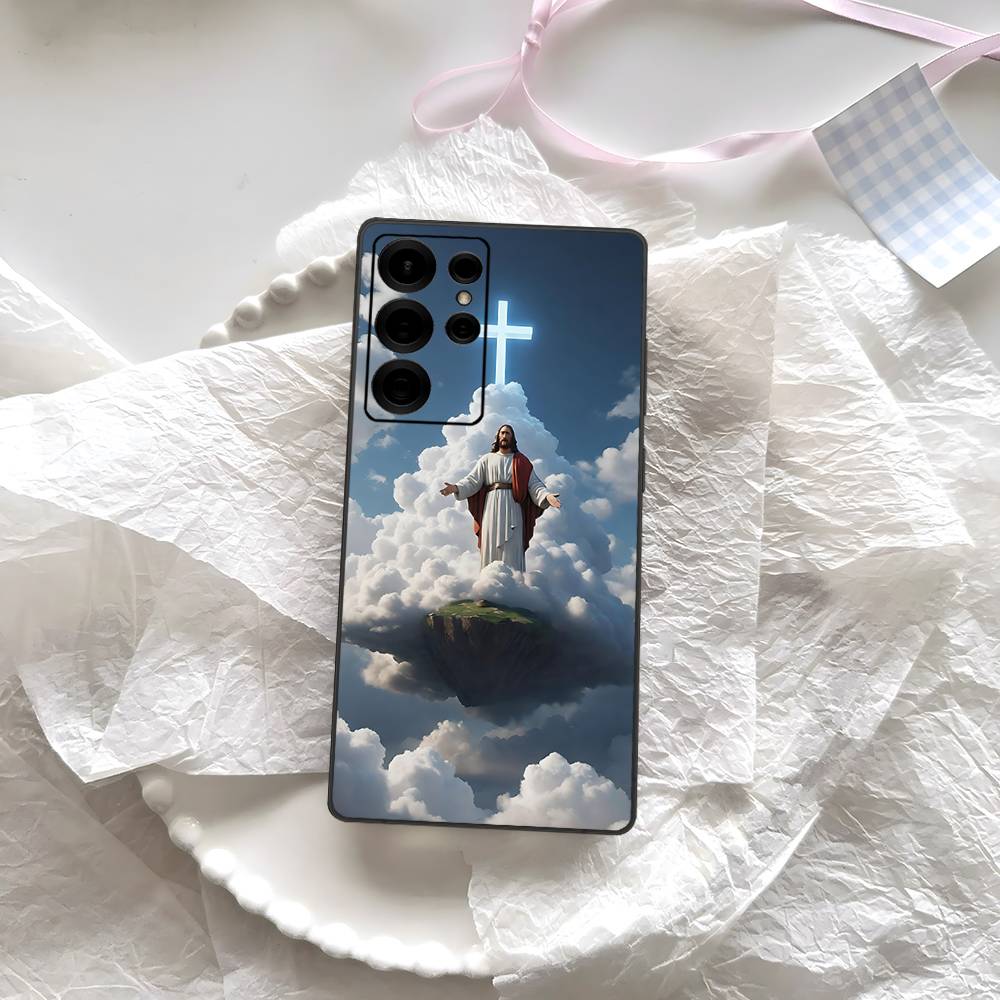 Christliches Jesus Kreuz Handyhülle Für Samsung S 24 Fe 25 Ultra Plus 20 Lite 21 30 22 23 24 22 Ultra 5G Fundas