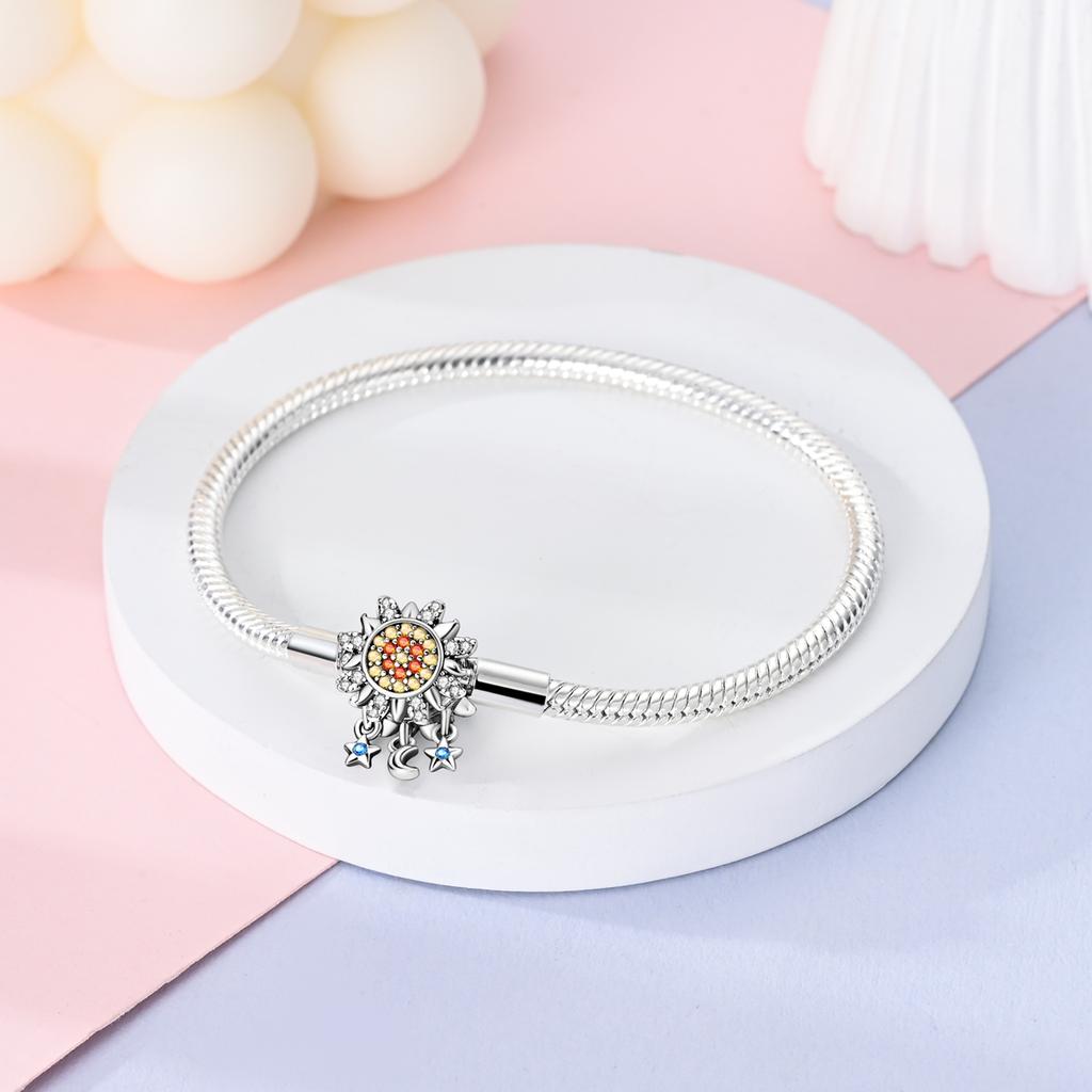 Silver Plated Snake Chain Bracelet Stainless Steel Bangle DIY Jewelry For Women Fashion Pulseras Charm Bracelet