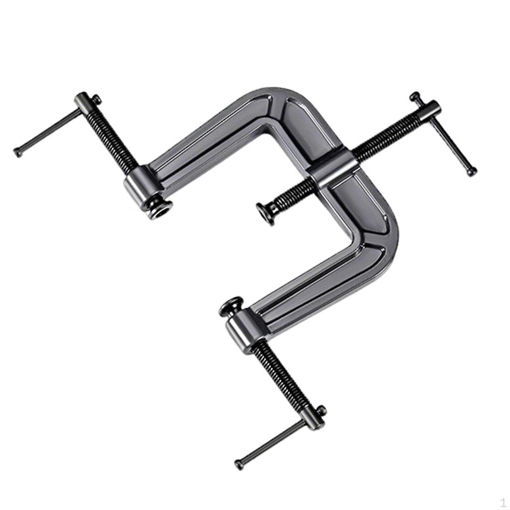 3 Way Edge Clamp Fixing Clip Black Installation Gadgets Woodworker Clamping Device Cast Iron Home