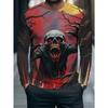 Men's Autumn 3D Printed Crew Neck Long Sleeve T-Shirt