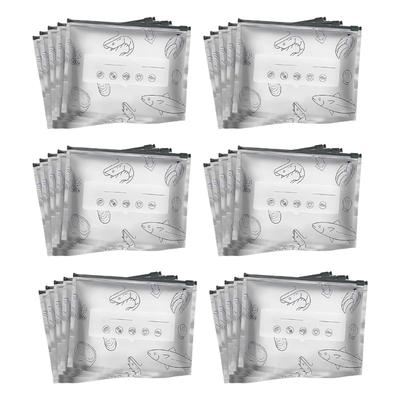 30pcs Reusable Aluminum Storage Bags with Strong Seal Technology Ideal for Refrigerator Use