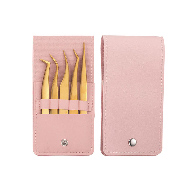 

False Eyelash Tweezers Set Colorful Hair Beauty Fine Hairs Puller Stainless Steel Slanted Eye Brow Clips Removal Makeup Tools