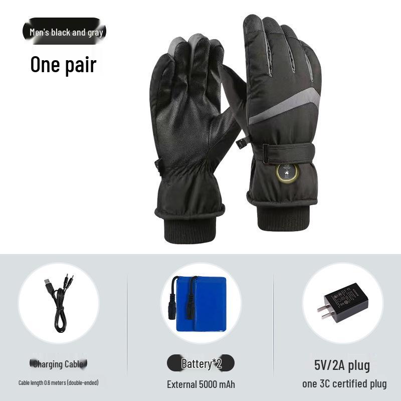 Rechargeable Heated Gloves for Men & Women - Ideal for Travel, Cold Weather, Motorcycling, and EV Riding