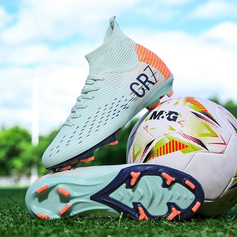 New High-Top Football Shoes, Special Training Shoes For Men And Women And Adolescents, Non-Slip And Breathable Actual Combat Football Shoes For Men