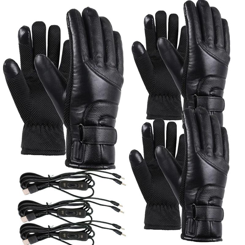 Xiaomi Motorcycle Heated Gloves USB Rechargeable Electric Heating Gloves Thermal Touch Screen Bike Riding Gloves Winter Warmer Gloves