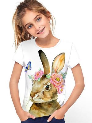 Child Tshirt Summer 3d Print Kawaii Kid T-Shirt For Children Tops Fashion Tee Girls Clothes From 3 To 12 Years Old