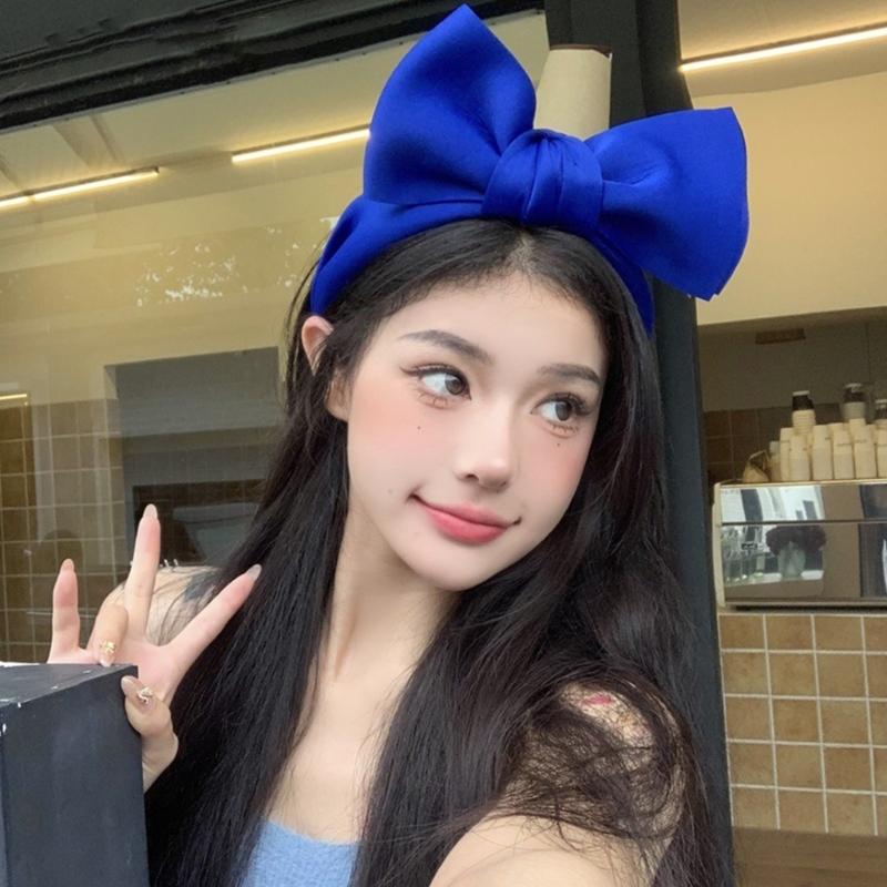 Rosa Schleife Breite Stirnbänder Lieblicher Prinzessinnen Kopfschmuck Gepolsterte Haarbänder Accessoires Frühlings-Haarbänder Geburtstagsfeier