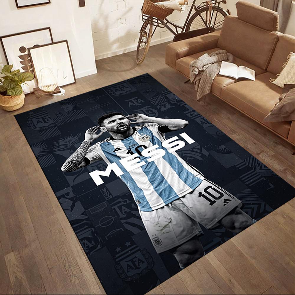 Messi 6 Area Rug Perfect for Balcony Outdoor Bedrooms Hallway Antislip Carpet Anime Office Decor Spiritual Gift