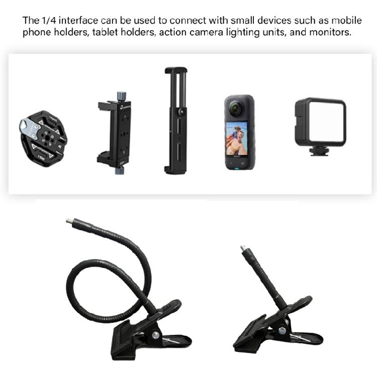 Rotatable Universal Mounting Holder Clip With Wide Compatibility For Dashcams Security Devices And Microphones