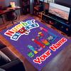 Tappeto Personalizzato con Stampa Numberblocks - Morbido, Lavabile, Antiscivolo, per Interni, Soggiorno, Casa e Ufficio, Tappeto Decorativo