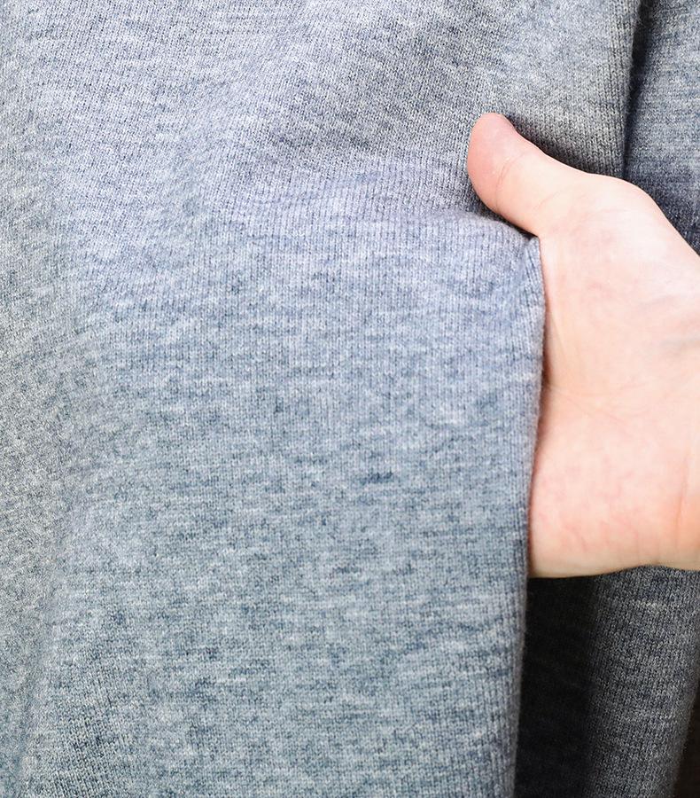 Men's Casual Loose Knit Sweater - 2024 Autumn/Winter Warm Solid Color Round Neck Pullover