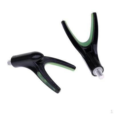 Pack of 2Pcs Rest Head Carp Coarse Fishing Rod Gripper Holder Rests Butts, 8mm Thread