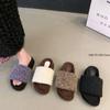 Plush House Slippers for Women New Open Toe Soft Sole Fuzzy Home Shoes Woman Winter Cozy Warm Indoor Floor Slippers Womens Shoes