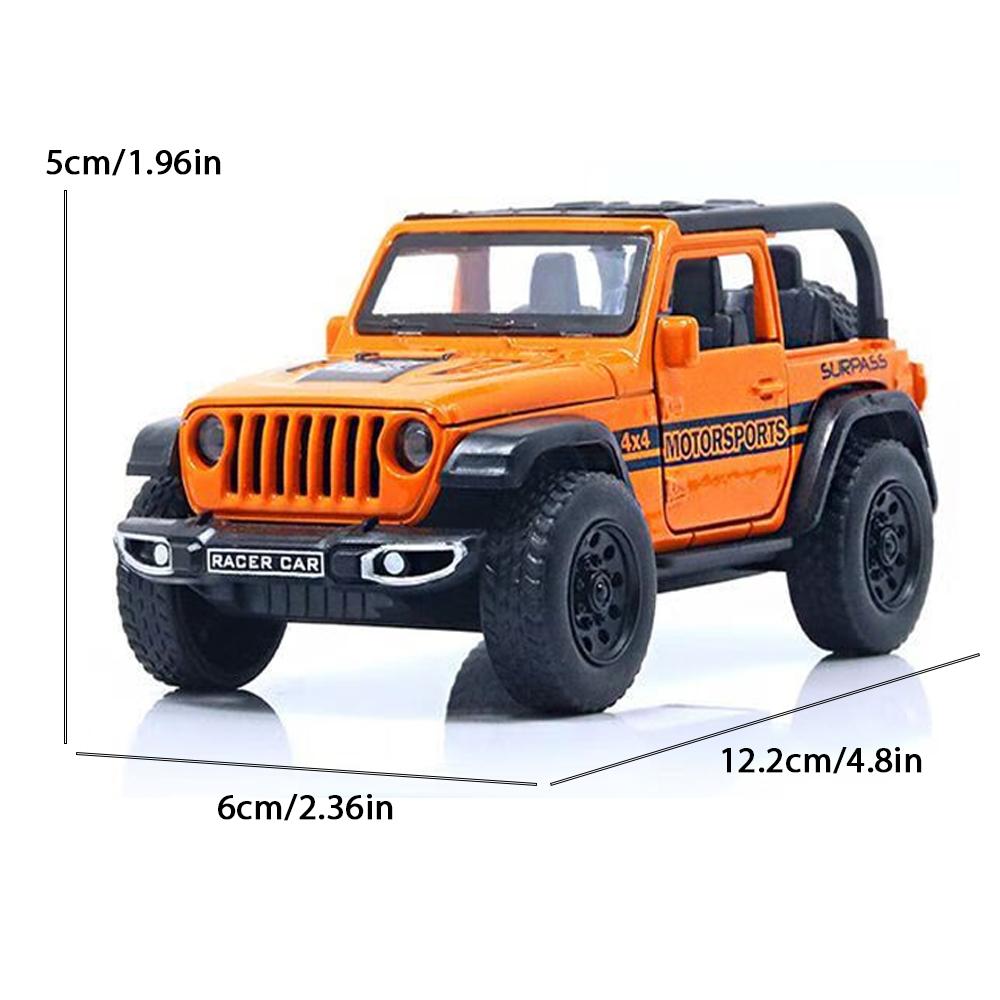 Alloy Off-Road Vehicle 1:36 Model Car With Four Doors That Can Be Opened, Toy Gift Decoration