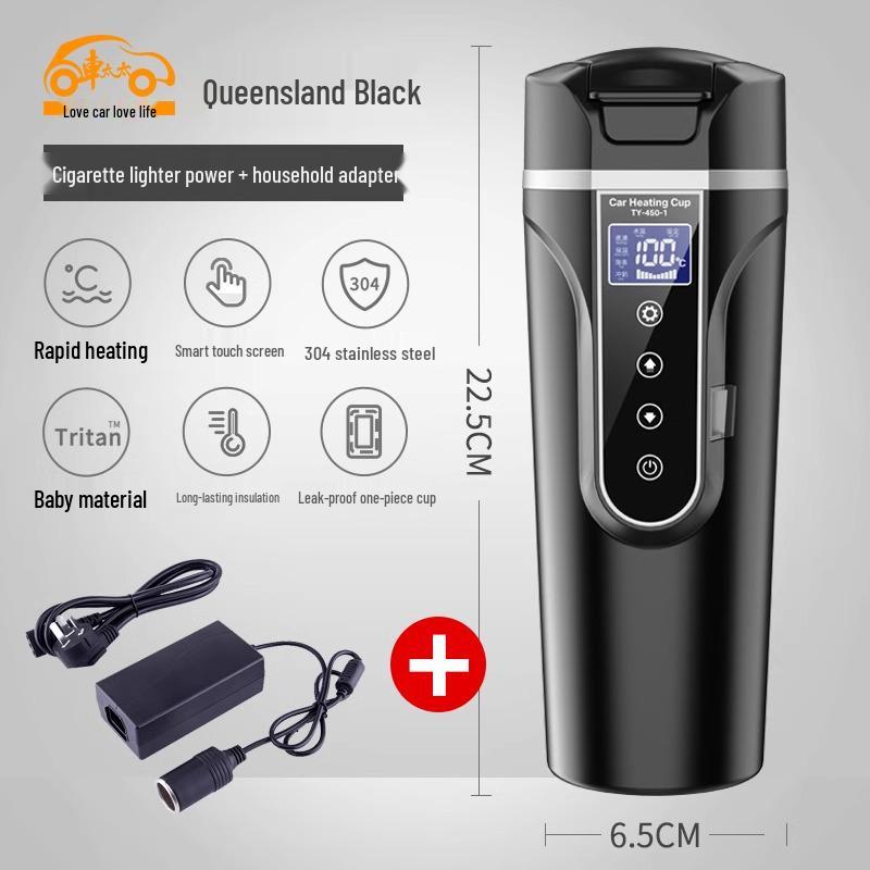 Electric Car Kettle & Water Heater (12V/24V), Universal Insulation for Vehicles