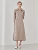 NOUVE Slim Fit Collar Dress - Beige