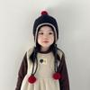 Tassel Baby Beanie Cap Thick Ear Protection Hat Sweet Baby Knitted Cap  Boys Girls