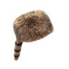 Verdikte Wasbeerstaart Hoed Comfortabele Oorbescherming Hoed Nieuwe Winterhoed Winter Herfst