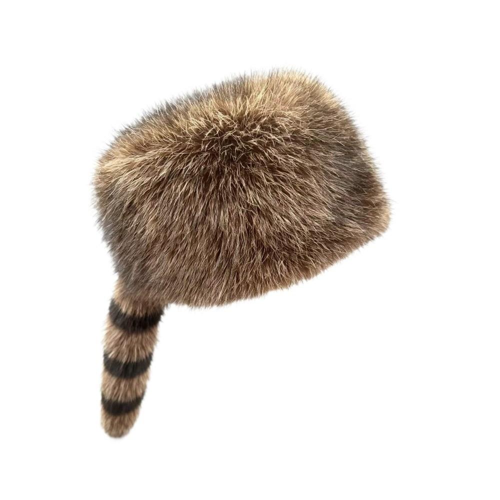 Verdikte Wasbeerstaart Hoed Comfortabele Oorbescherming Hoed Nieuwe Winterhoed Winter Herfst