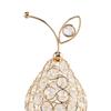 Fruit Statue Art Crafts ,Handmade Shiny Rhinestone Figurines for Entrance Hotel Desktop Wedding