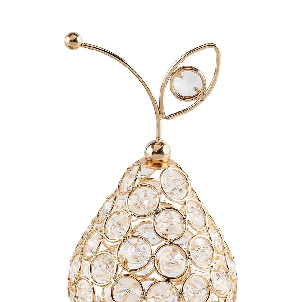 Fruit Statue Art Crafts ,Handmade Shiny Rhinestone Figurines for Entrance Hotel Desktop Wedding