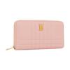 Burberry Lola Bag Exclusive Logo Design Zipper Closure Quilted Lambskin Wallet Women Wallet Pink 80626981