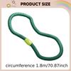 Weighted Fitness Hoop Portable Massage Exercise for Gym Training Travel Green 1 Section1.5kg