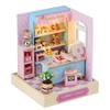 Miniature Doll Houses DIY Small House Kit 3D Wooden Craft Room Toy Set for Kids Home Decoration and Creative Assembly