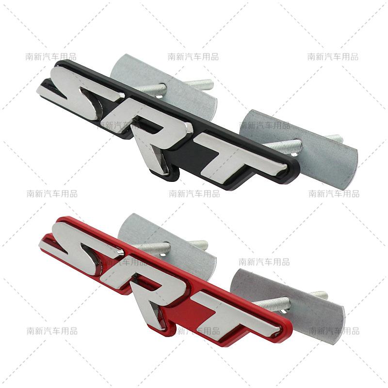 UAL3 3D Metal SRT Grill Badge Emblem Car Stickers For Dodge Charger Ram Viper Magnum Caliber Journey Car Styling Auto Accessories