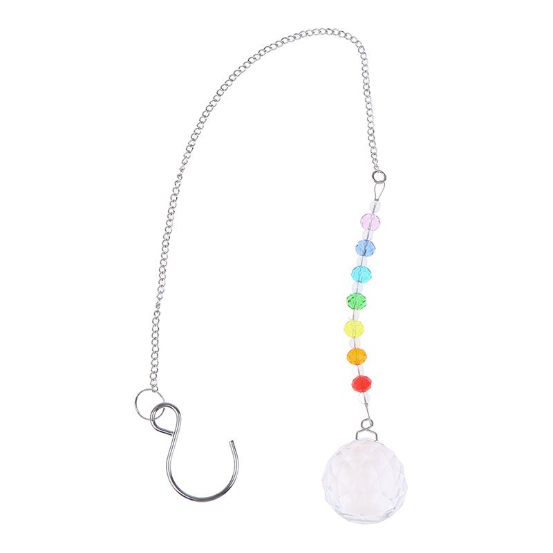 

Crystal Sun Catcher Prism Colorful Rainbow Maker Hanging Ornament for Windows, Garden & Memorial Gifts A1