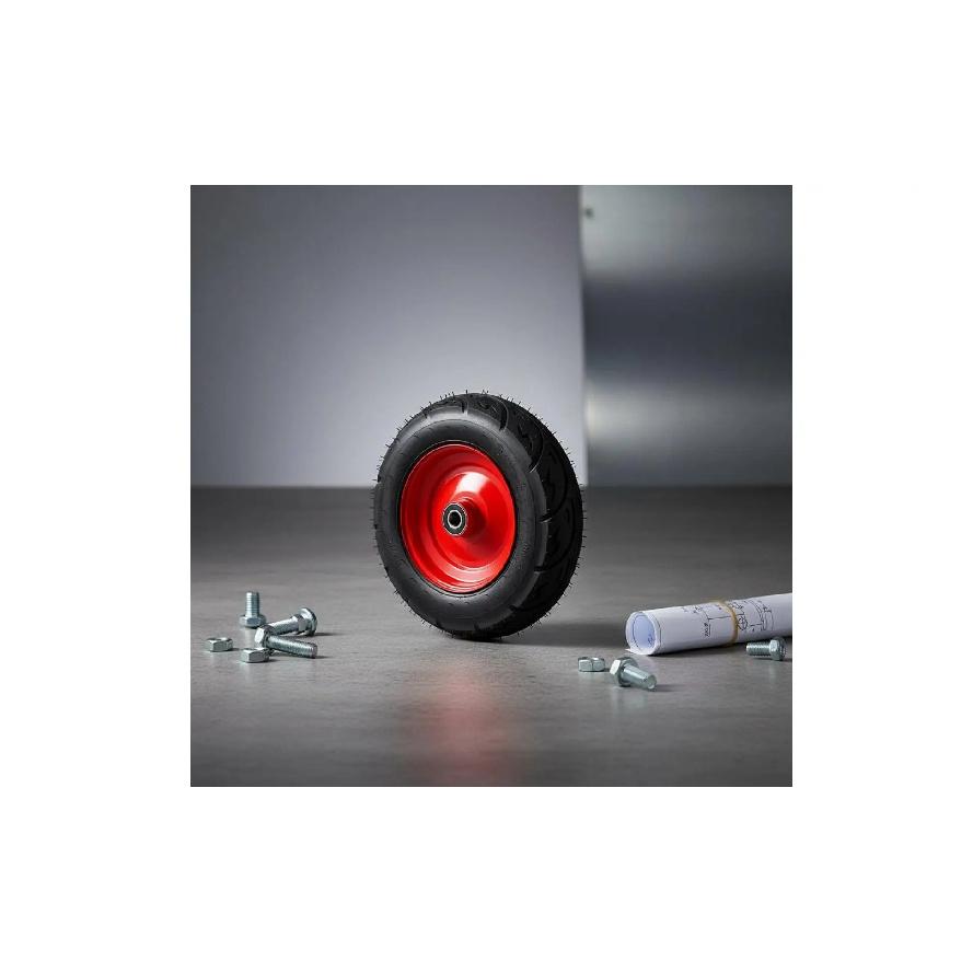 Utility Cart Replacement Wheel Wear Resistant Air-Filled Tire Hardware Accessory Shock Absorbing