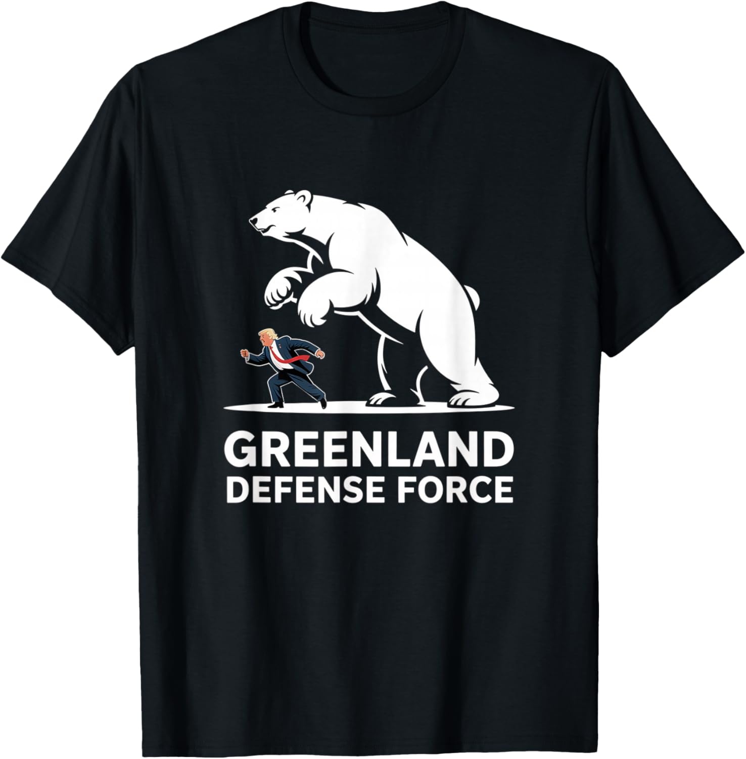 Greenland Defense Force Funny Political T-Shirt S разноцветный