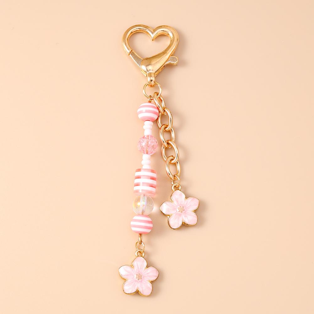 Süßer Emaille Tier Katze Schlüsselanhänger Damen Mädchen Blume Schlüsselring Anhänger für Handtaschen Dekoration DIY Schlüsselanhänger Schmuck Geschenke
