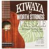 Worth X KIWAYA K-BM Fluorocarbon String Set (All Sizes Ukulele Strings, Brown)