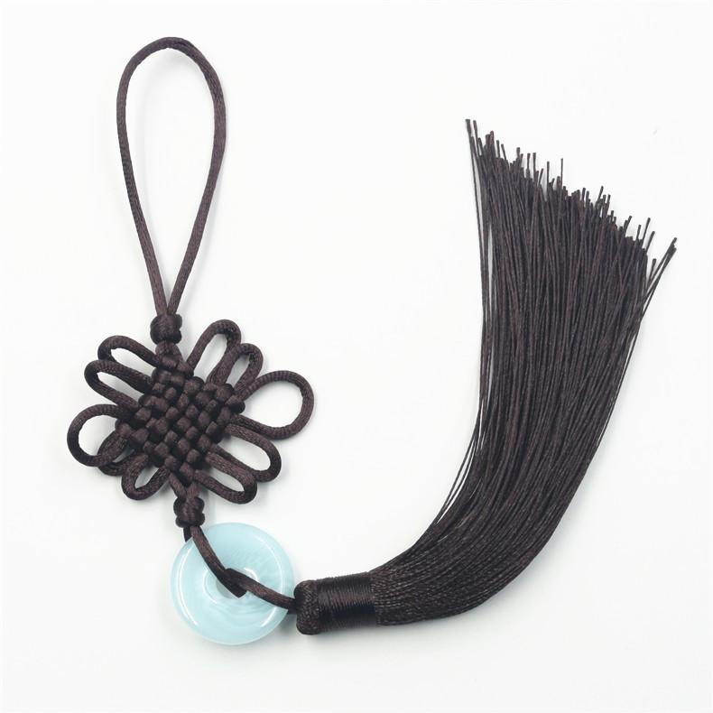 6 Plates Of Small Jade Pieces Chinese Knot, Car Chinese Knot Pendant, Vertical Fringed Ear Pendant