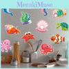 Underwater Birthday Wall Stickers With Starfish Turtles Sharks Design For Kids Party Decorations And Photo Props
