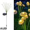 Solar Jellyfish Lights Mushroom Ground Plug Atmosphere Light Garden Decoration Lawn Lighting