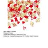 100/200 Stück Valentinstag DIY Bastelarbeiten Hochzeitsfeier Konfetti Atmosphäre schaffen Mehrere Anlässe Leuchtend farbige Party