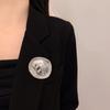 Jewelry Accessories Round Slice Brooches Zinc Zinc Alloy Big Statement Irregular Brooch Fashion   Gift