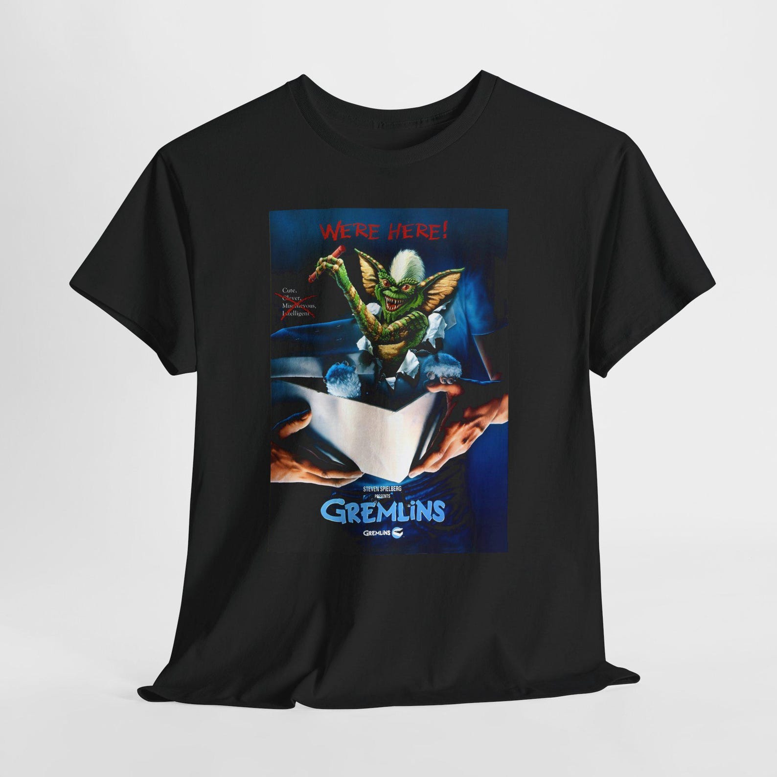 Gremlins movie Unisex Heavy Cotton Tee, Graphic Tee, Retro Tee, Classic Action Tee, 80s Movie Shirt, XL