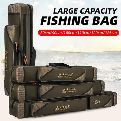 Bolsa para Vara de Pesca, Multifuncional, Grande Capacidade, Bolsa de Pesca Impermeável, Bolsa Espessa para Vara de Mar, Bolsa para Equipamento de Pesca sem Molinete, Isca, Bolsa para Pesca em Rio