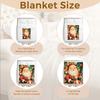 1pc Marry Christmas Blanket Santa Claus Print Smooth Flannel Blanket for Home Living Room Bedroom Decor New Year Christmas Gift