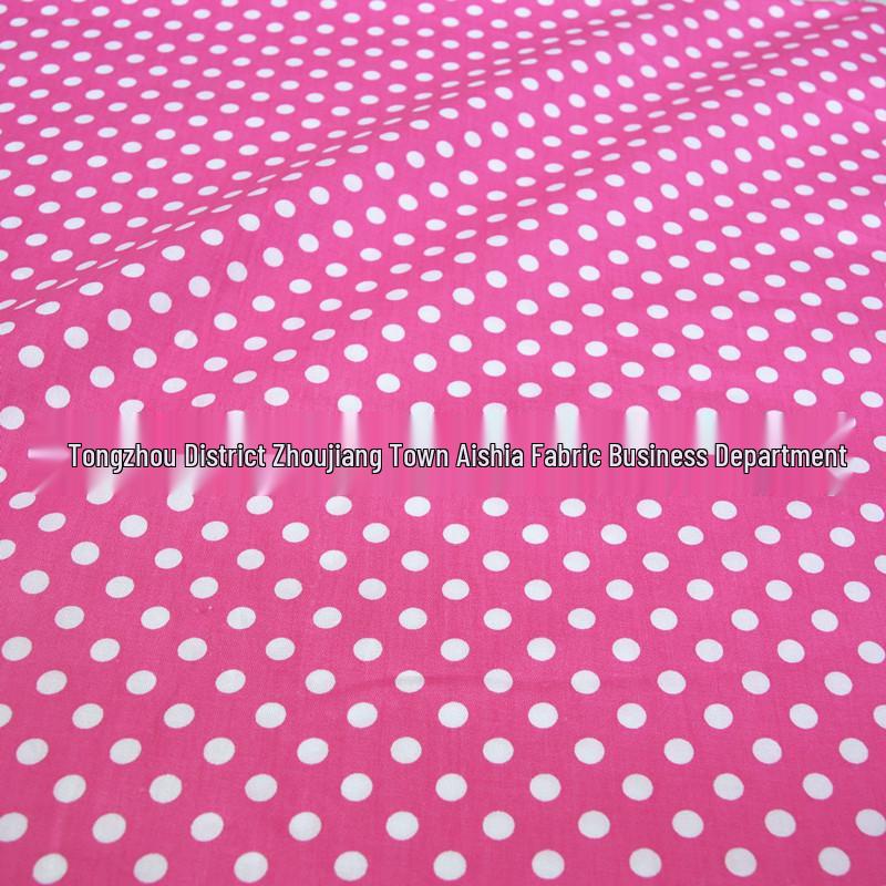 Polka Dot Twill Cartoon Cotton Bedding Fabric