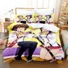 Anime Toji no Miko Kanami Etou Bedding Set Printed Bed Set Duvet Cover Sheet Pillowcase Soft Quilt Cover Full Queen King Size