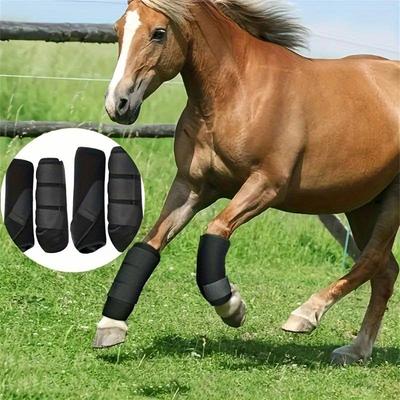 Pcs/set Horse Leg Protectors Horse Boots Avoid Collision Horse Leggings Equestrian Horse Racing Equipment Diving Materials